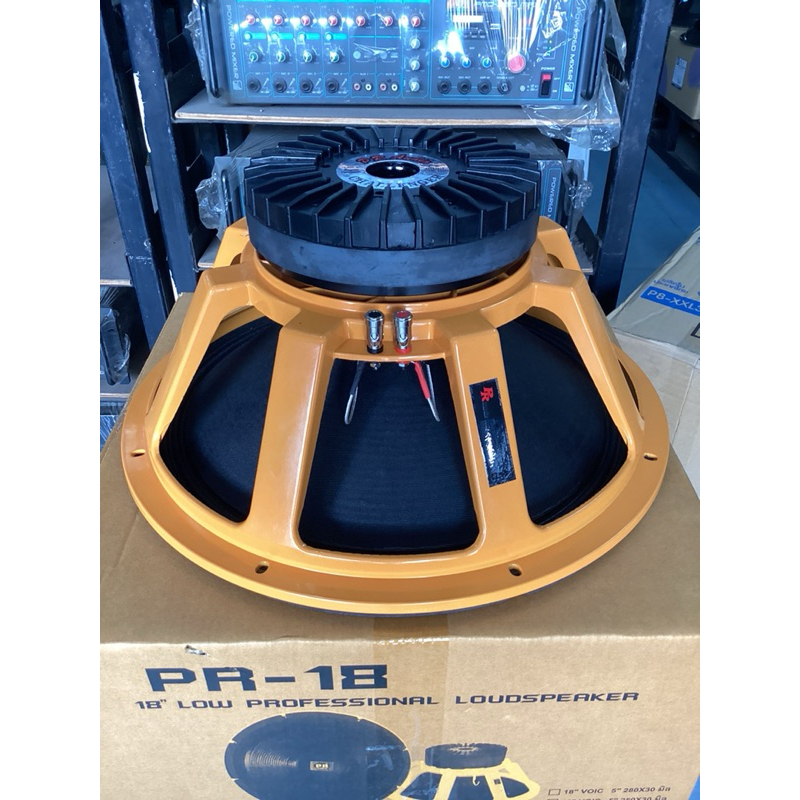 ดอกลำโพง18นิ้วโครงหล่อ PR Audio PR-18 220x25 วอยซ์4นิ้ว4ชั้น 1200W ...