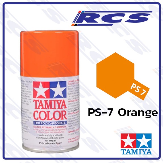 🎨TAMIYA 86007 PS-7 ORANGE สีสเปรย์ สีส้ม ใช้พ่นบอดี้ใส รถบังคับวิทยุ ...