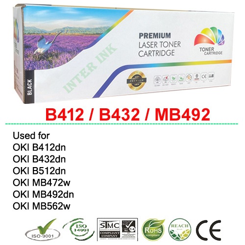ตลับหมึก OKI B412 / B432 / MB492 (สีดำ) Color Box | Shopee Thailand