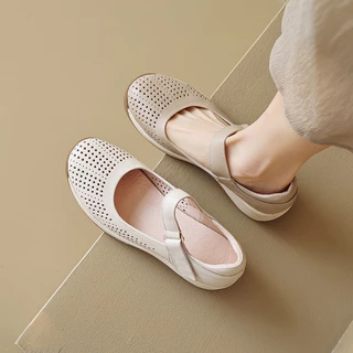 Shoes i Amm  / B24 ร้านจริงส่งตรงจากนครนายก  สไตล์มินิมอล หนังนิ่ม ใส่สบายเท้า พื้นรองรับแรงกระแทก support การเดินยืนนาน photo
