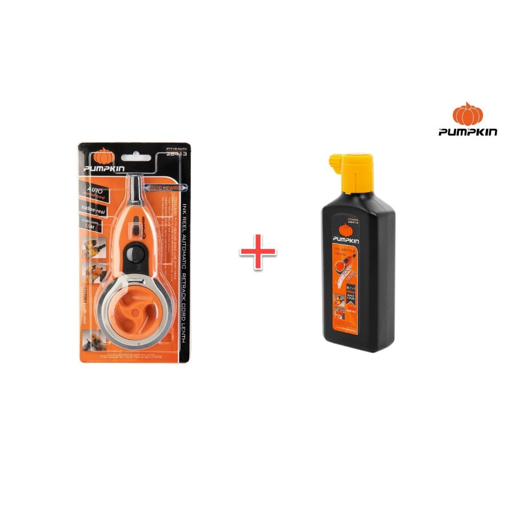 บักเต้าตีเส้น PUMPKIN AUTO รุ่นใช้น้ำหมึก PTT-IR-AUTO/28413 + หมึกน้ำ ...