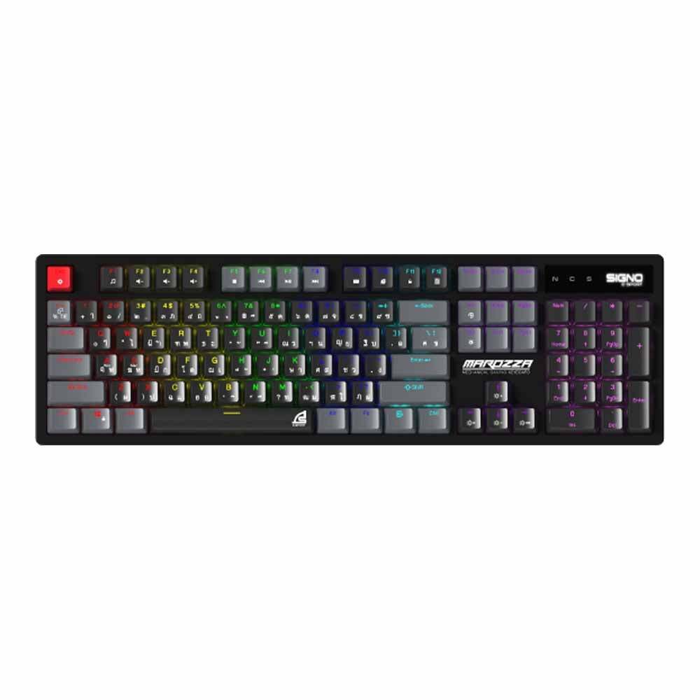KEYBOARD (คีย์บอร์ด) SIGNO KB-722 MAROZZA (BLACK-GREY) (OUTEMU BROWN ...