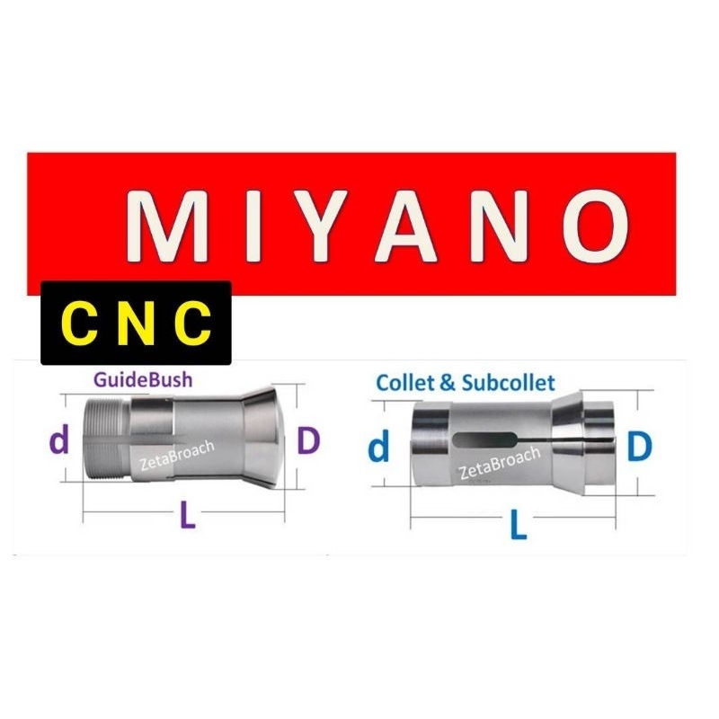 MIYANO คอลเลท collet guide bush cnc คาร์ไบ ไกบุช | Shopee Thailand