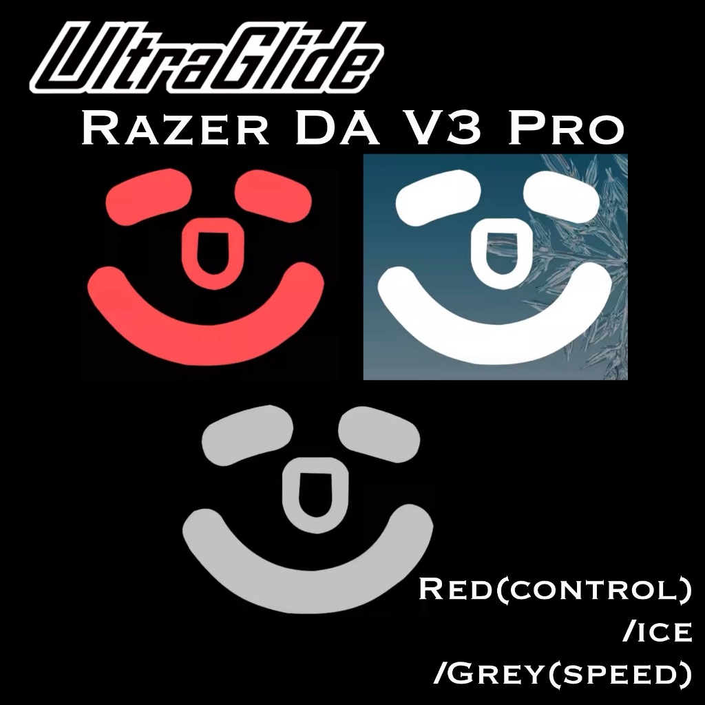 ฟีทเมาส์ Ultraglide สำหรับ Razer Deathadder V3 Pro - Red/Gray(RS2)/ICE ...
