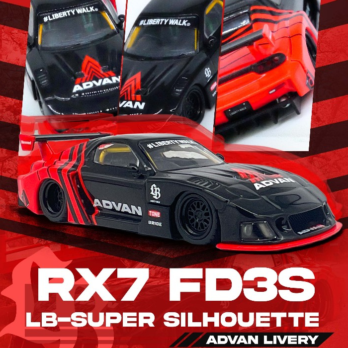 LBWK MAZDA RX3 SAVANNA ADVAN LIVERY 1:64 (INNO64) | Shopee Thailand