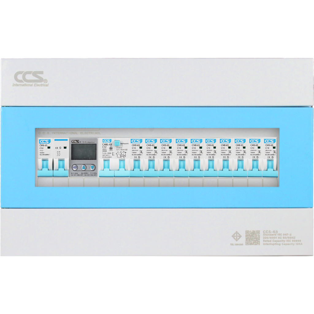 CCS ตู้คอนซูมเมอร์ ยูนิต Consumer Unit ตู้ครบชุด 10 ช่อง กันดูด+ป้องกัน ...