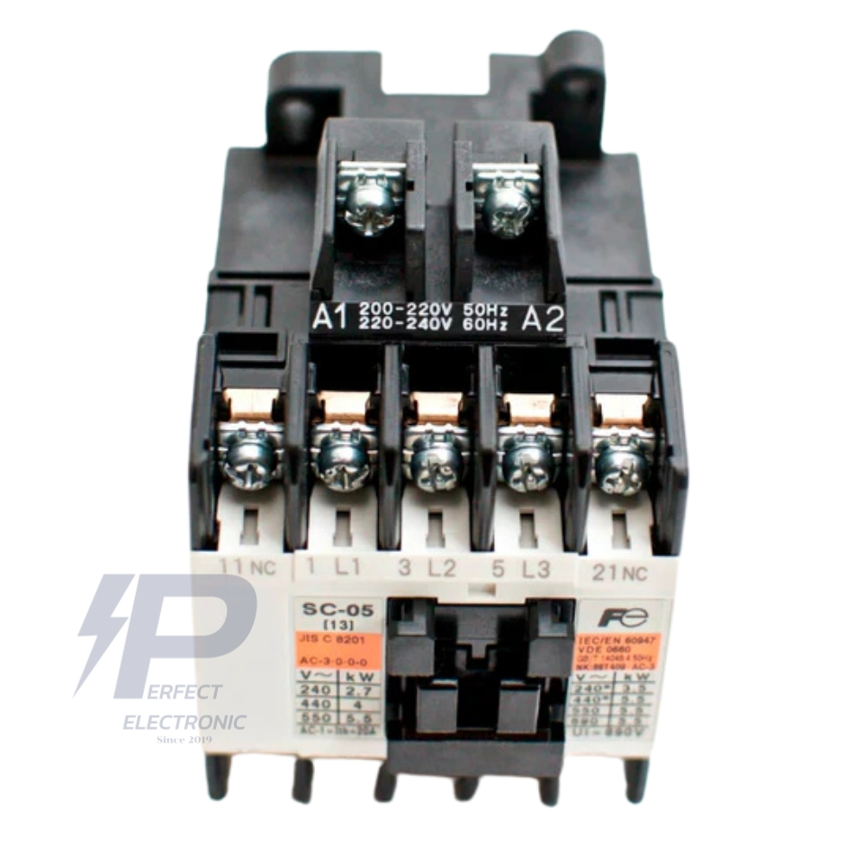 SC-05 FUJI Magnetic Contractor 3 Phase แมกเนติกคอนแทคเตอร์สามเฟส 12A/5 ...