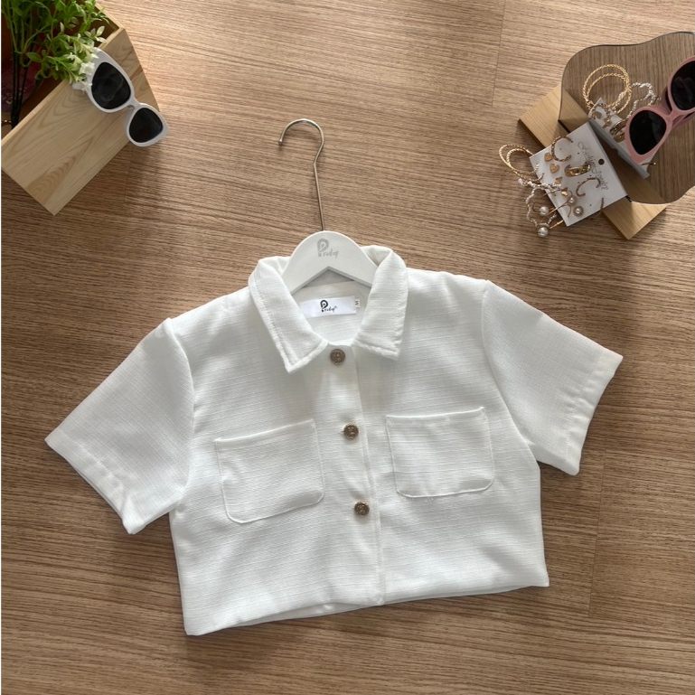 Pradap_brand:เสื้อครอปทวิตแขนสั้น | Shopee Thailand