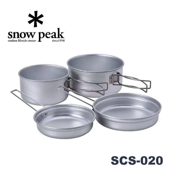 ชุดทำอาหาร Snow Peak SCS-020 Aluminum Personal Cooker Set | Shopee Thailand