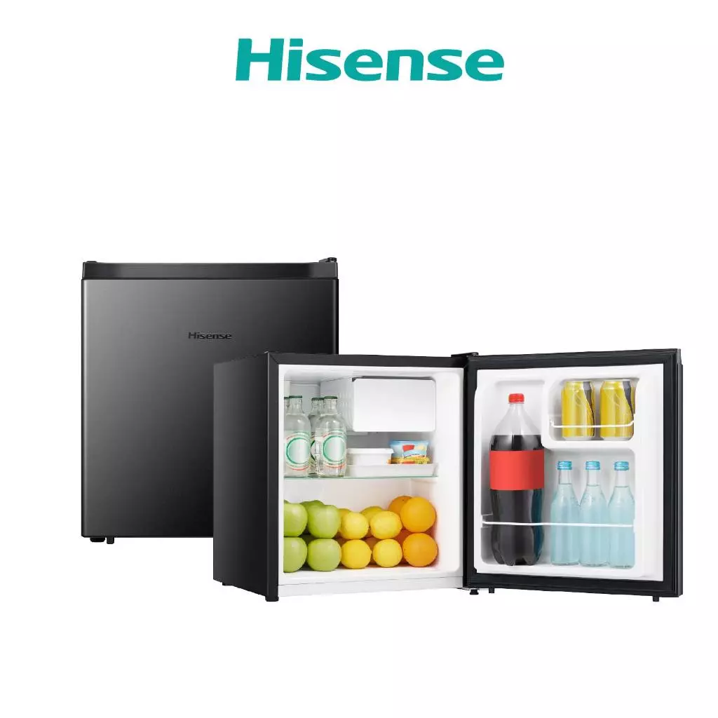 Hisense ตู้เย็นมินิบาร์ รุ่น ER45B ความจุ 45 ลิตร (1.6 คิว) สีดำ / สีเงิน