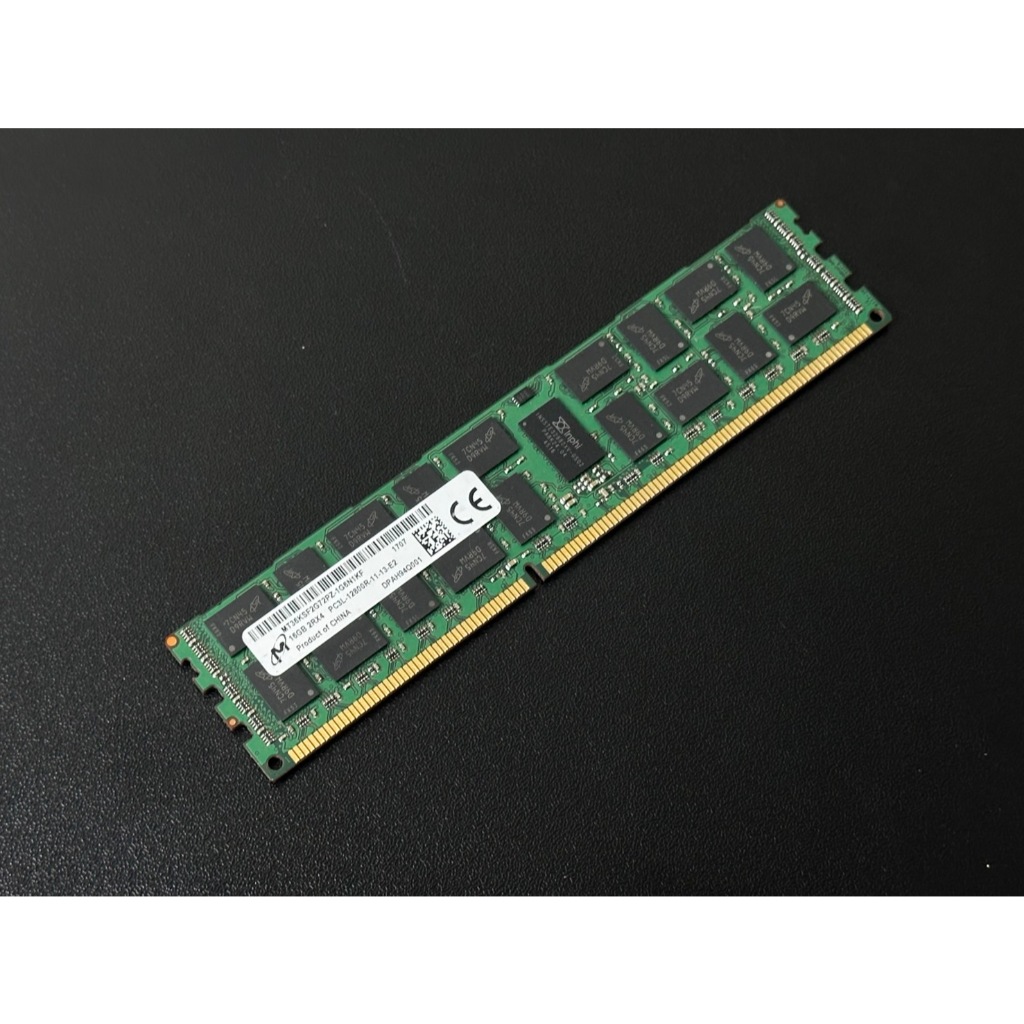Barrette RAM Serveur Micron 16Go (2Rx4) PC3-12800R DDR3 - Occasion