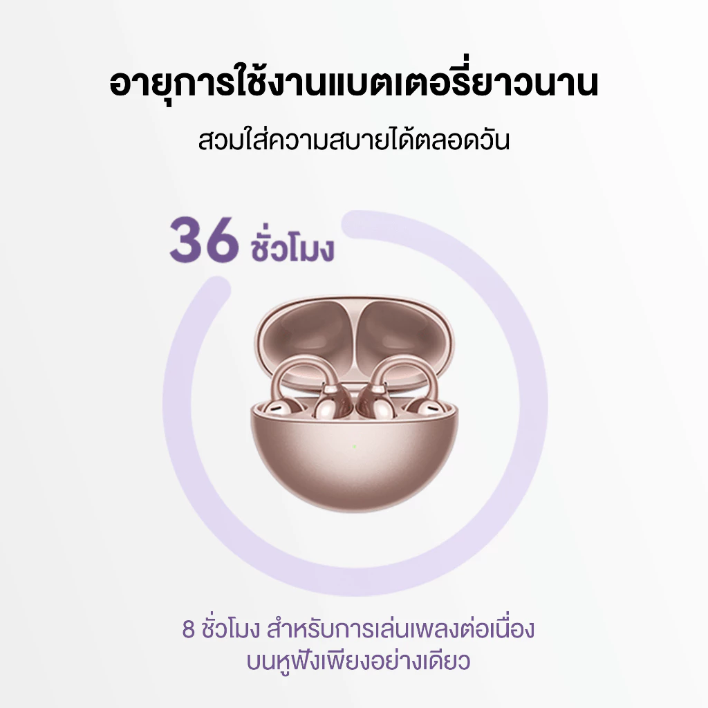 HUAWEI FreeClip หูฟัง Bluetooth 5.3 การออกแบบ C-bridge เทคโนโลยีการฟังแบบ Open-ear