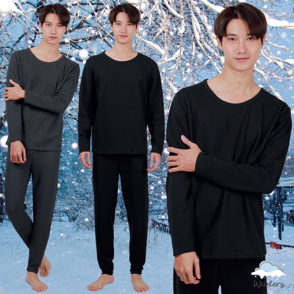 [ Kin Men Extra Warm Heattech ] 2 สี l เสื้อฮีทเทค กางเกงฮีทเทค ผู้ชาย ...