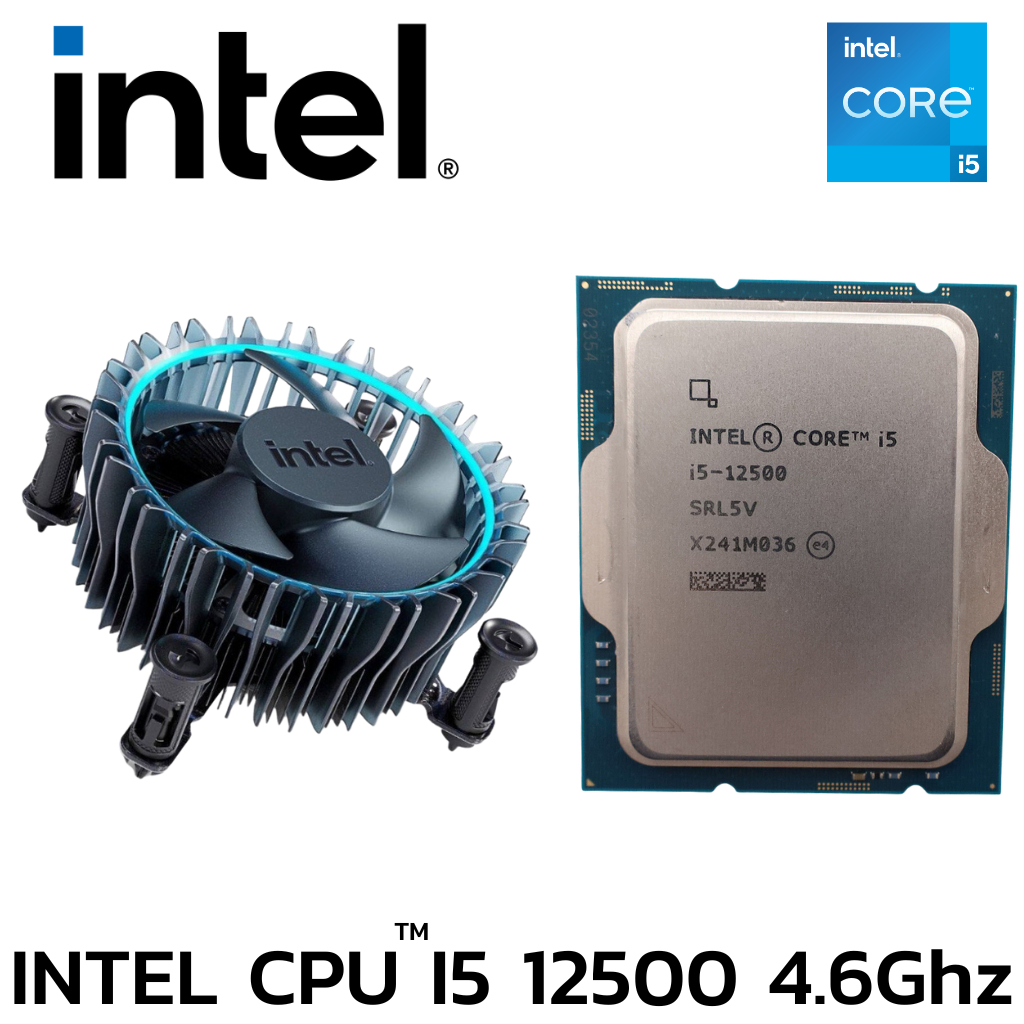 CPU (ซีพียู) INTEL CORE I5-12500 6CORE 12Tread Bestclock 3.0 GHz