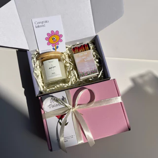 โปรโมชั่น Flash Sale : Gift Valentine M2ชมพู ของขวัญเทียนหอม 60 ml พร้อมฝาไม้ ของขวัญวาเลนไทน์ รับปริญญา งานแต่ง ปัจฉิม