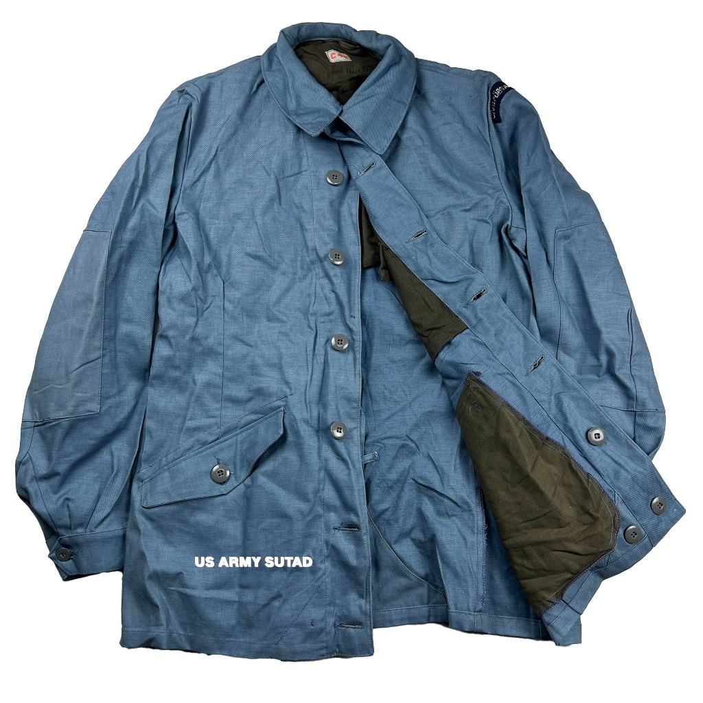 แจ็คเก็ตทหาร แจ็คเก็ตวินเทจ 1970s Field Jacket Swedish Civil Defense ...