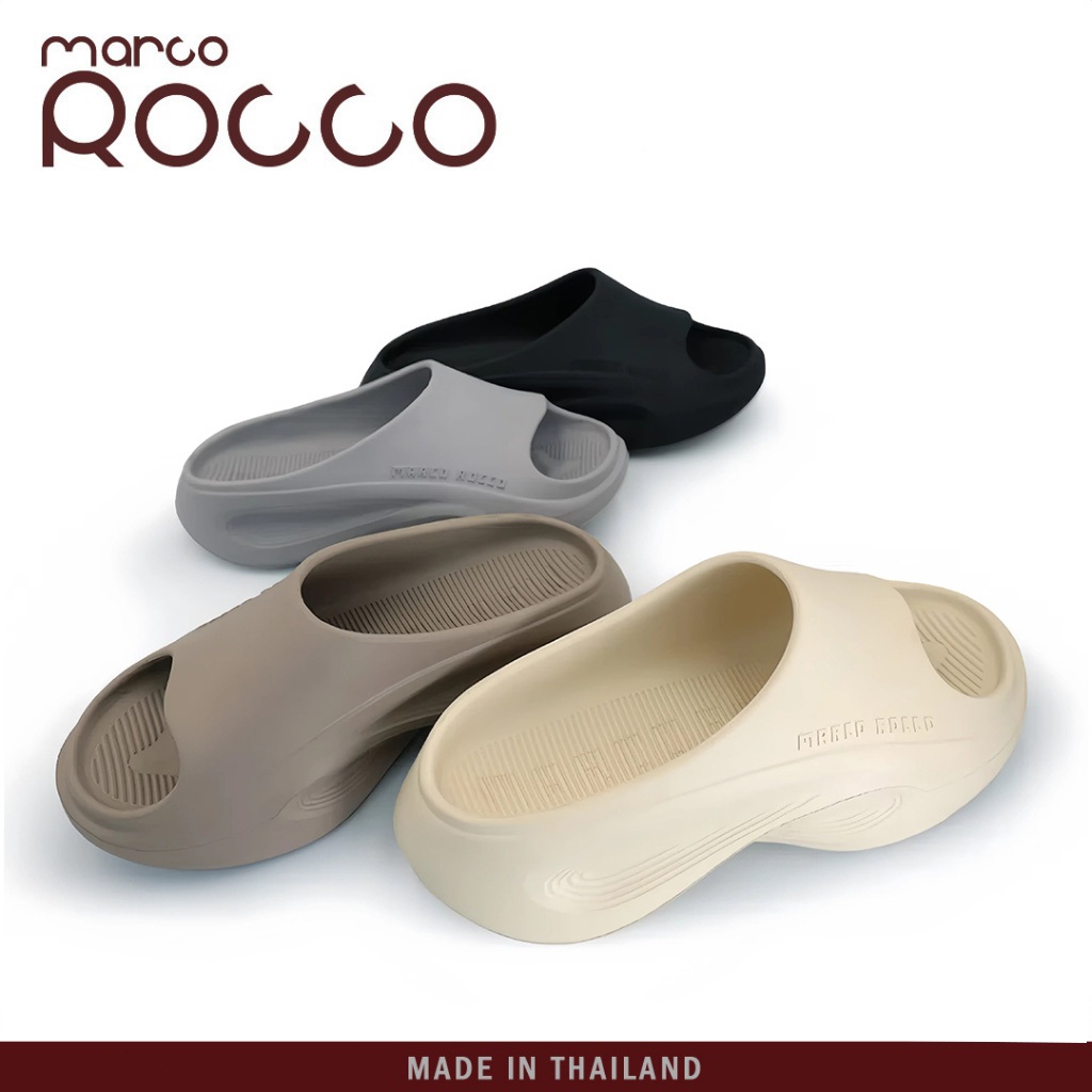 Marco Rocco รองเท้าแตะ รองเท้าแตะผู้หญิง กันลื่น แฟชั่น 4CMพื้นหนา ...