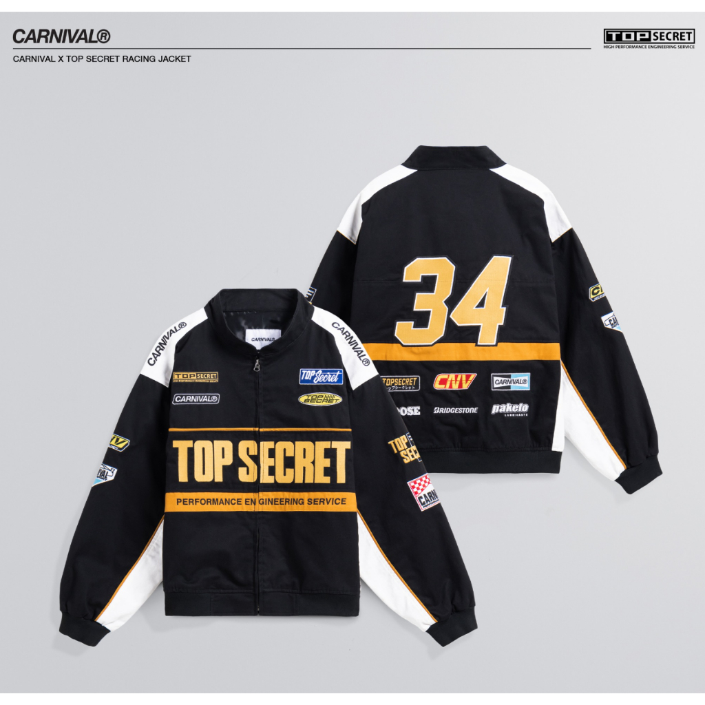 CARNIVAL X TOP SECRET RACING JACKET สินค้าพร้อมจัดส่ง | Shopee Thailand