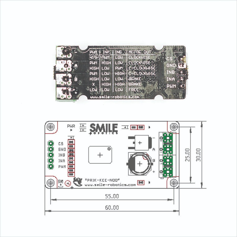 INEX PRIK-KEE-NOO mini บอร์ดขับมอเตอร์พริกขี้หนูมินิ/motor driver/แผง ...