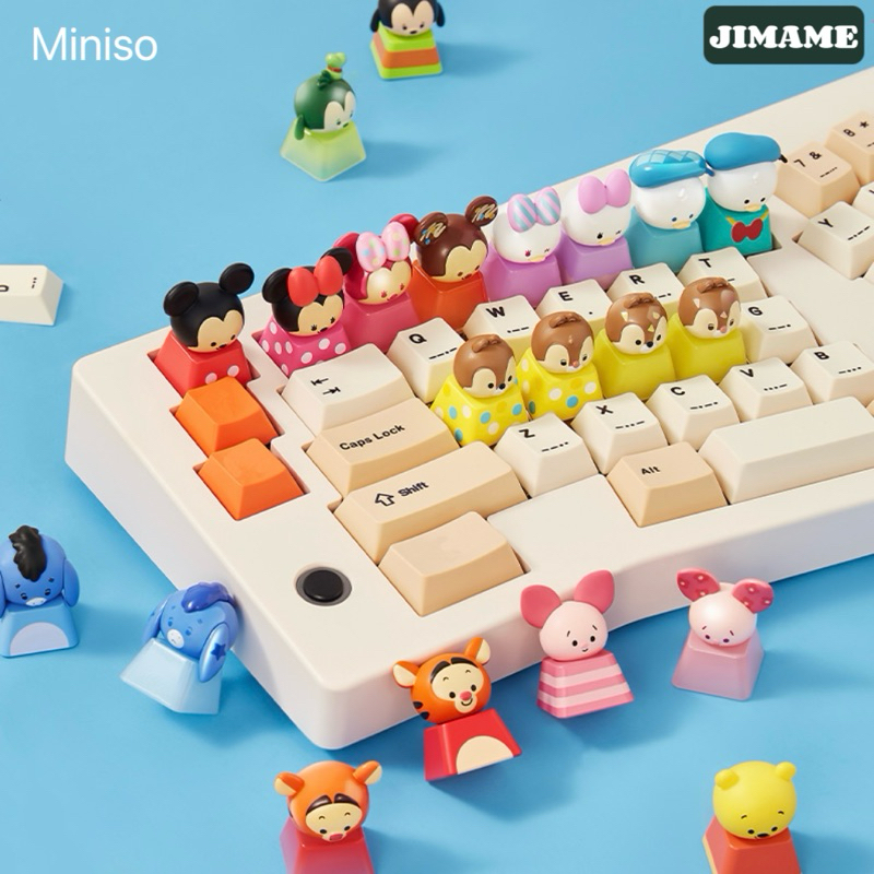 สุ่มแยกพร้อมส่ง กล่องสุ่ม Miniso Keycap Happy Fingertips | Shopee Thailand
