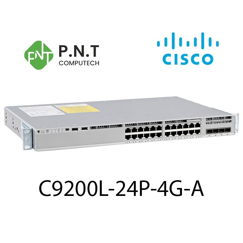 Cisco Catalyst 9200L 24-port PoE+, 4 x 1G, Network Advantage Switch ...