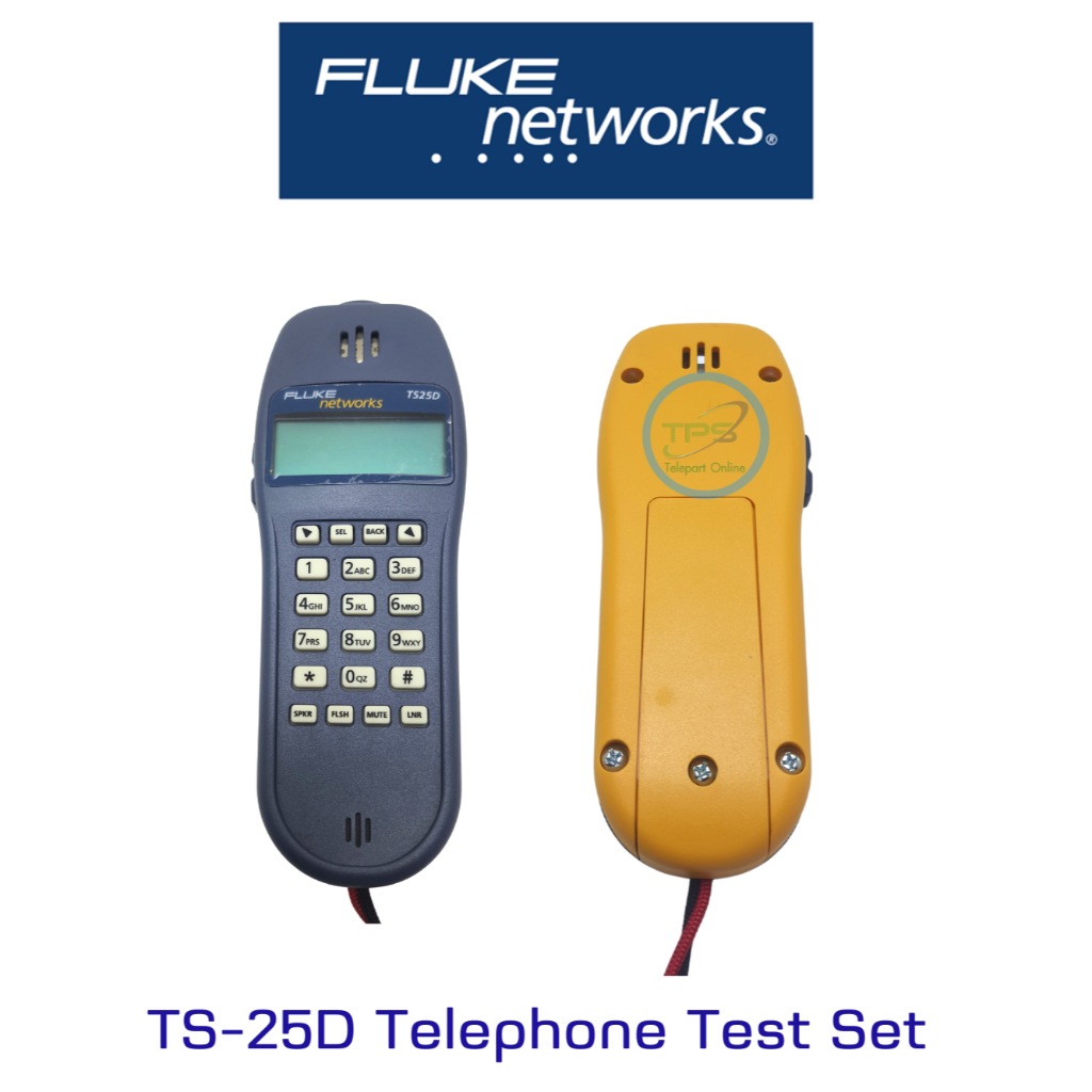 FLUKE NETWORK TS-25D Telephone Test Set เครื่องมือตรวจเช็คสัญญาณ ...