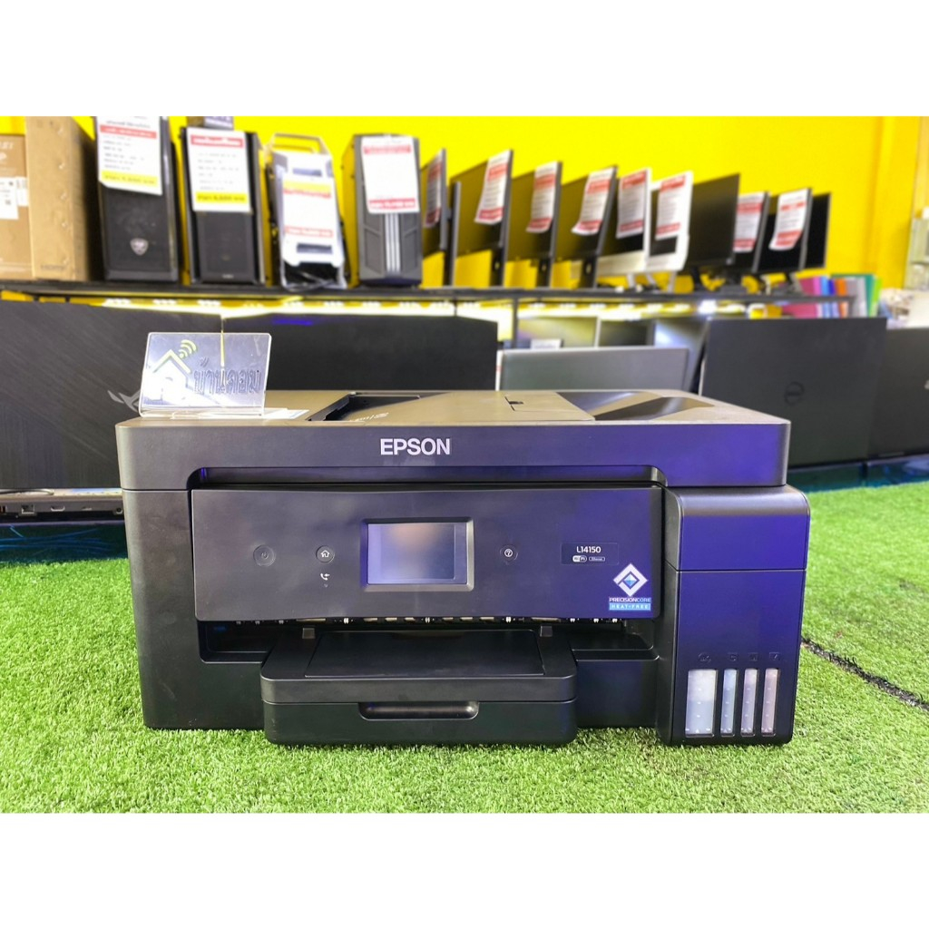 ปริ้นเตอร์ EPSON L14150 + INK TANK มือสองพร้อมใช้งาน อุปกรณ์ครบ สายไฟ ...