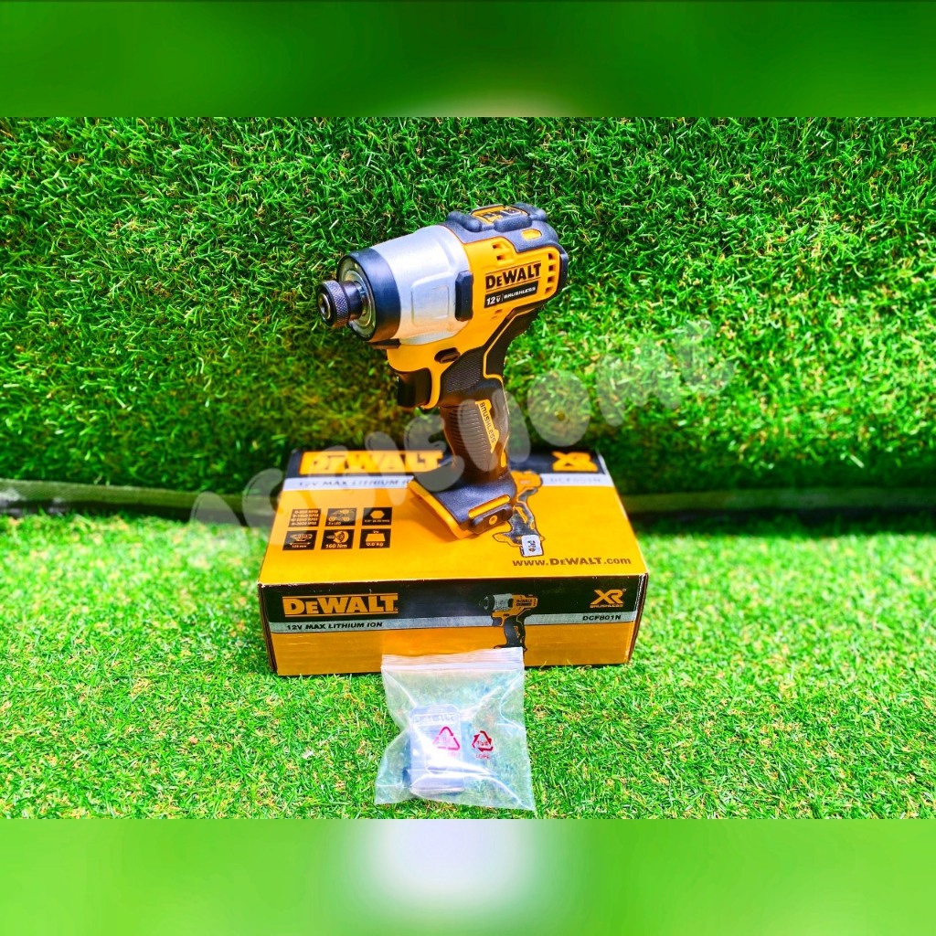 DEWALT สว่านไขควงกระแทกไร้สาย (เฉพาะตัวเครื่อง) รุ่น DCF801N / 12V ...