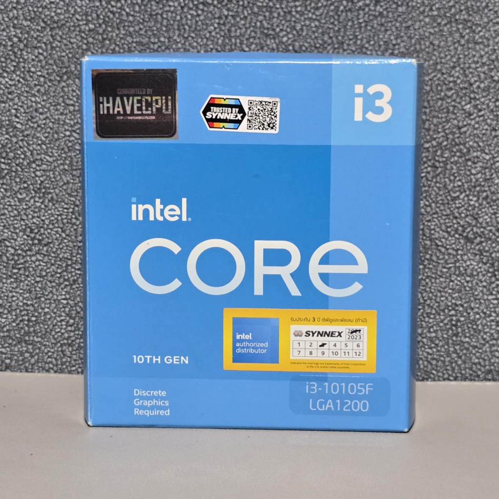CPU (ซีพียู) INTEL CORE I3 10105F 3.7 GHz (SOCKET LGA 1200) สินค้ามือ2 ...