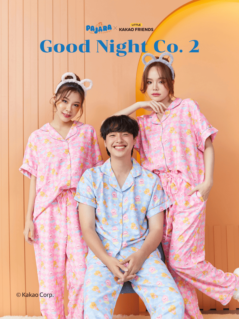 ชุดนอน Pajara Pajamas (KF-0011-4) 𝗟𝗜𝗧𝗧𝗟𝗘 𝗞𝗔𝗞𝗔𝗢 𝗙𝗥𝗜𝗘𝗡𝗗𝗦:Good Night 2 ...