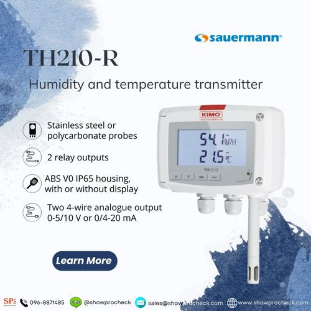 TH210-BODI300-R-10M เครื่องวัดและบันทึกค่าอุณหภูมิและความชื้นสัมพัทธ์ ...