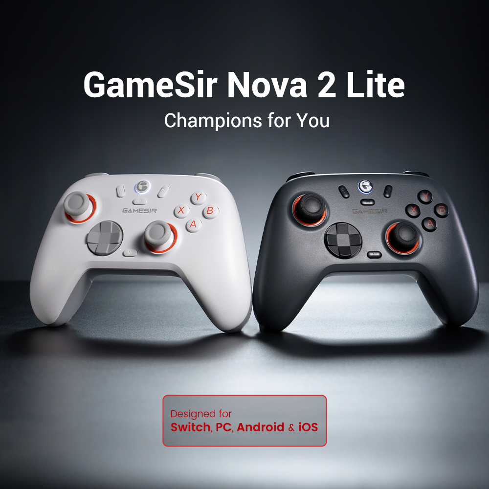 GameSir Nova 2 Lite Multi-Platform Wireless Game Controller จอยเกมไร้สาย เชื่อมต่อได้ 3 โหมด