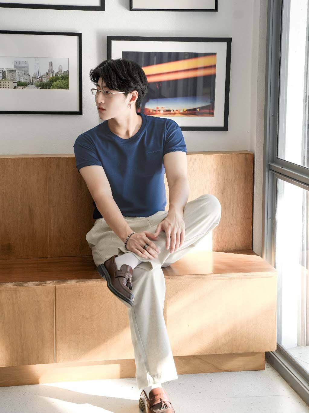 DANDY COSMO | [7สี]เสื้อยืด Muscle-Fit รุ่น Signature ผ้า Super Soft ...