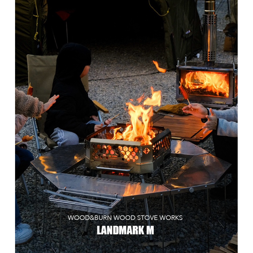 🇰🇷Wood and Burn Landmark M Premium Height-adged Camping IGT Fire
