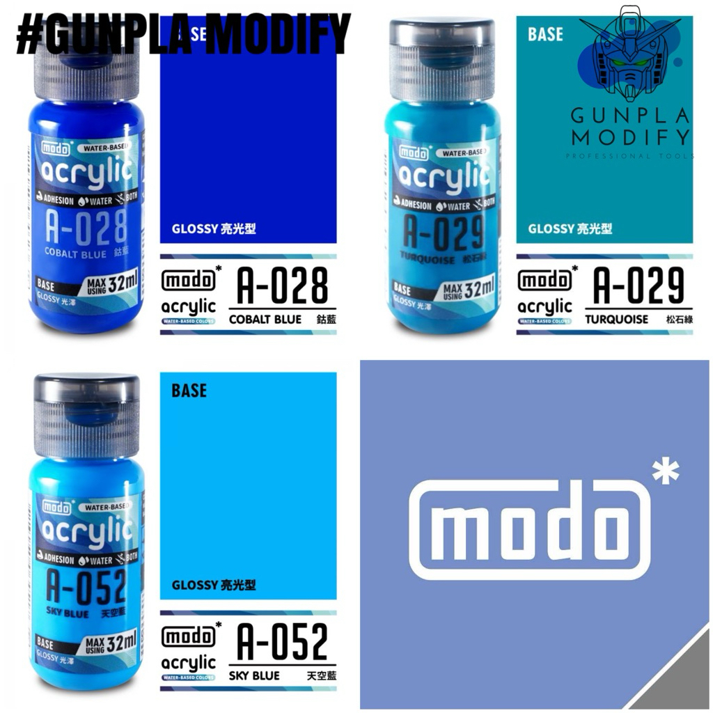 MODO WATER-BASED COLOR สีอะคริลิคสูตรน้ำ ชนิดเงา ขนาด 30 ml | Shopee ...