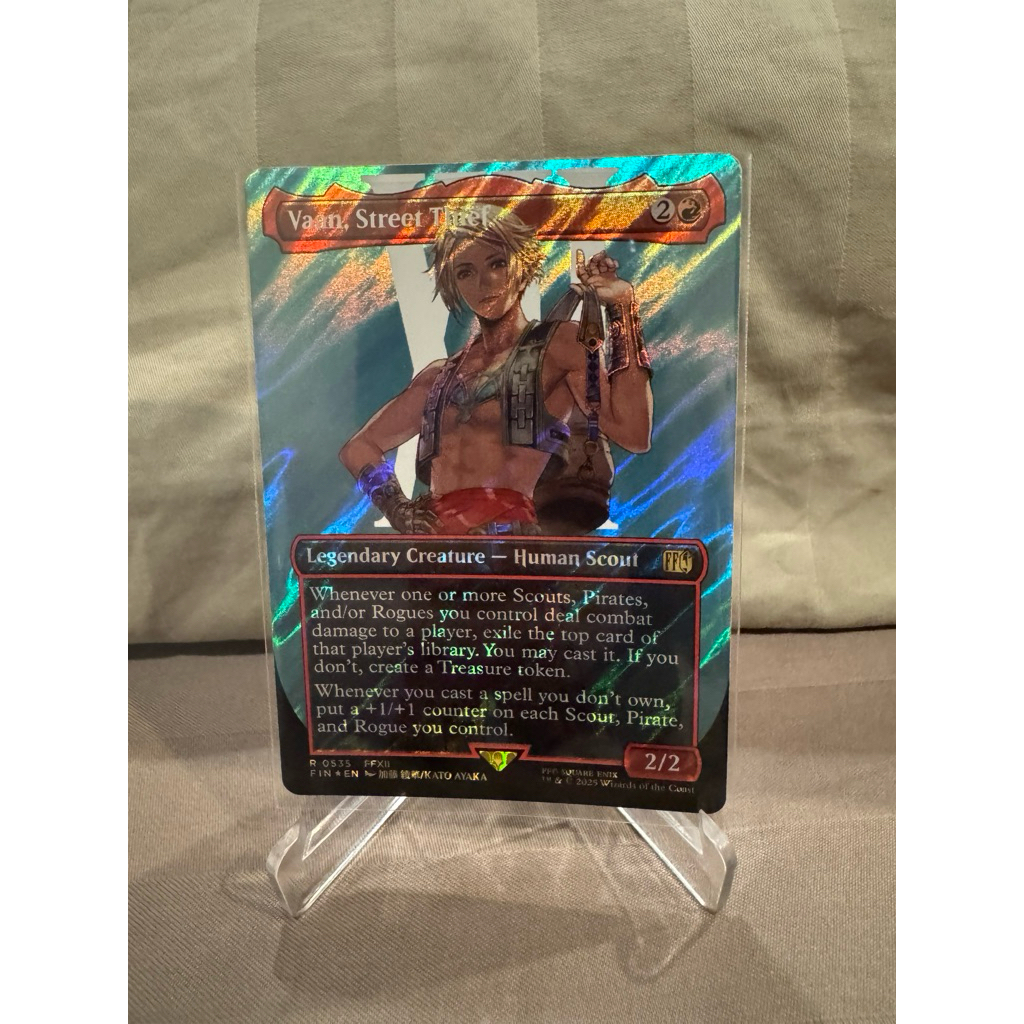 mtg final fantasy vaan Variants Foil: Vaan, Street Thief (0535 - Borderless Surge Foil) THEMED DECK—Battle your friends with FINAL FANTASY VI’s iconic heroes Vaan, Street Thief - FINAL