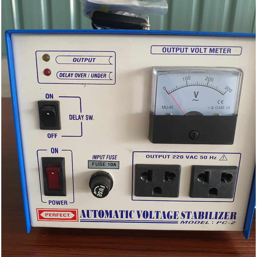 PERFECT STABILIZER 1 Phase 220V รุ่น PC-2 1500VA ป้องกันไฟตก ไฟกระชาก ...