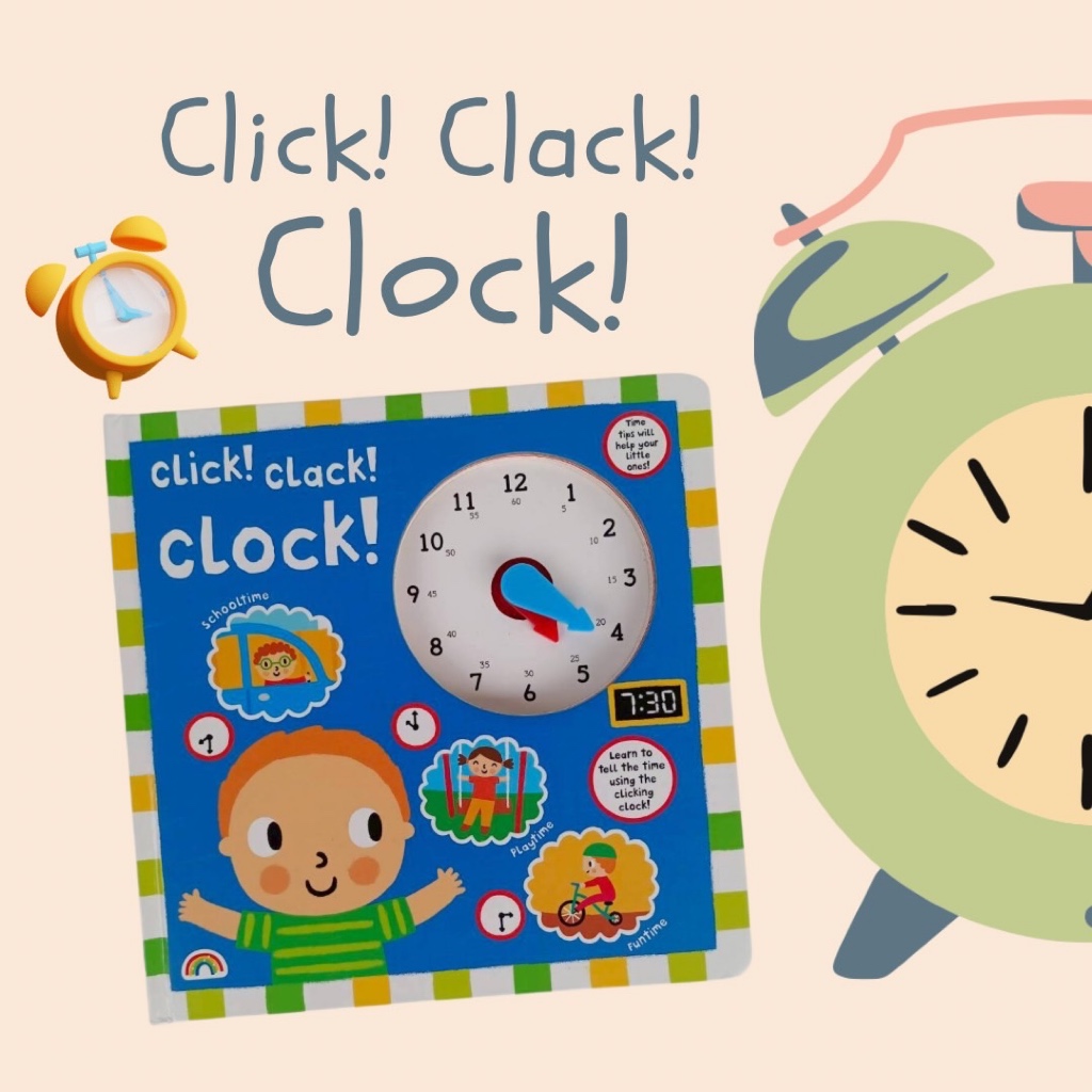 หนังสือ Click! Clack! Clock! นาฬิกา เวลา ภาษาอังกฤษ แนะนำ | Shopee Thailand