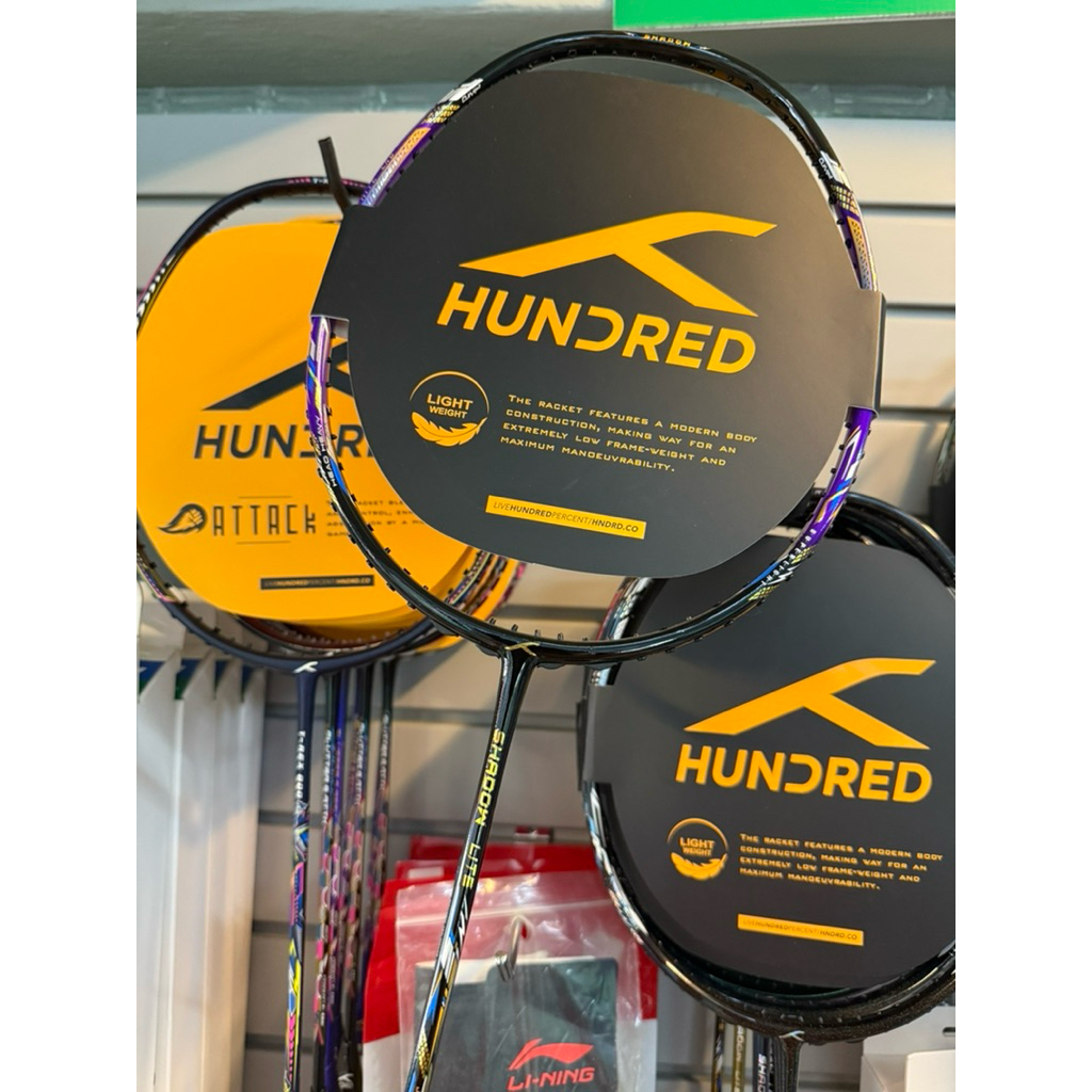 ไม้แบด Hundred รุ่น Shadow lite (ฟรีเอ็น กริป ซอง ประกัน) | Shopee Thailand