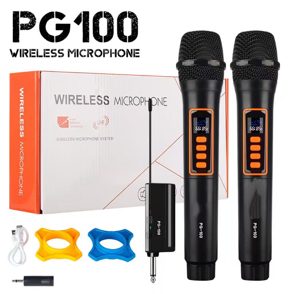 PG100 ไมโครโฟนไร้สาย ชุดความถี่ U-band ปกป้องความถี่ไมโครโฟนไปยังย่าน ...