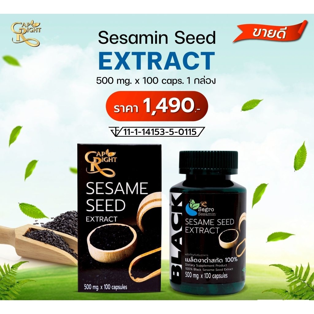SESAME SEED EXTRACT (100 Capsules) | Shopee Thailand