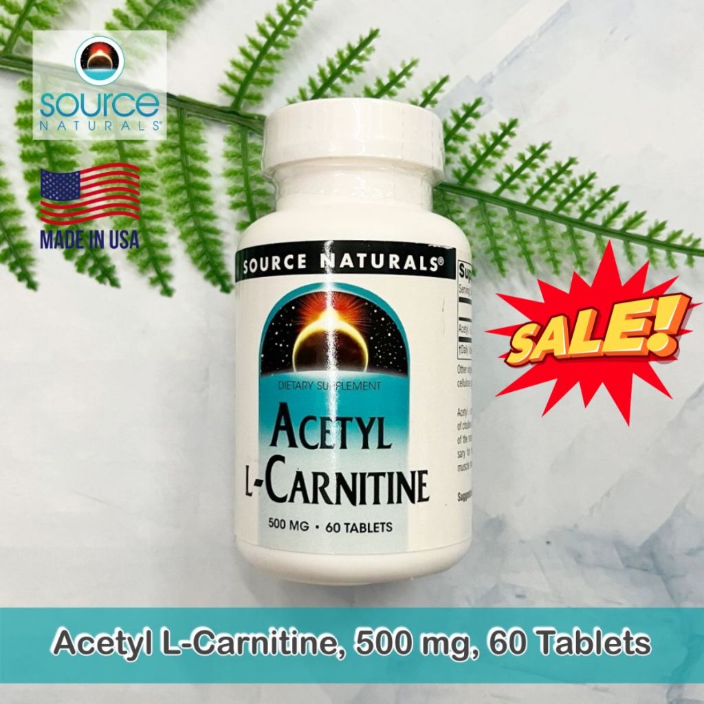source naturals acetyl l carnitine 500 mg L-Carnitine and Alpha-Lipoic Acid Tablets 650mg, 120 ct Acetyl L-Carnitine 500mg - Control