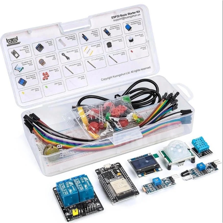 ชุดเริ่มต้นเรียนรู้ ESP32 Basic Starter Kit WiFi IOT Development Board ...