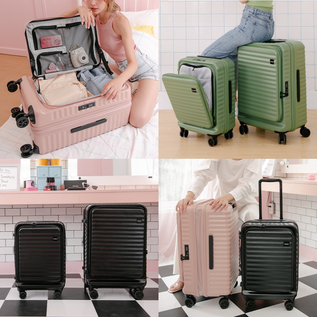 Tpartner รุ่น Pro-II Series กระเป๋าเดินทางดีไซน์เปิดหน้าสำหรับโน้ตบุ๊ก 14 นิ้ว ขยายข้างได้ ตอบโจทย์ทุกฟังก์ชันการเดินทางระดับโปร