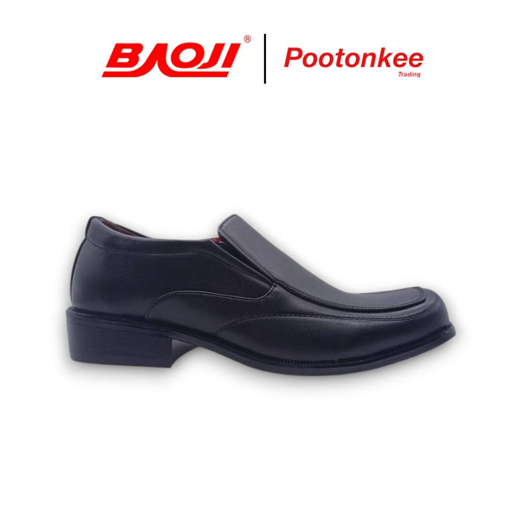 BAOJI บาโอจิ รุ่น bj 3375 รองเท้าคัทชู รองเท้าหนัง แบบสวม คัทชูชาย ไซส์ 39-47