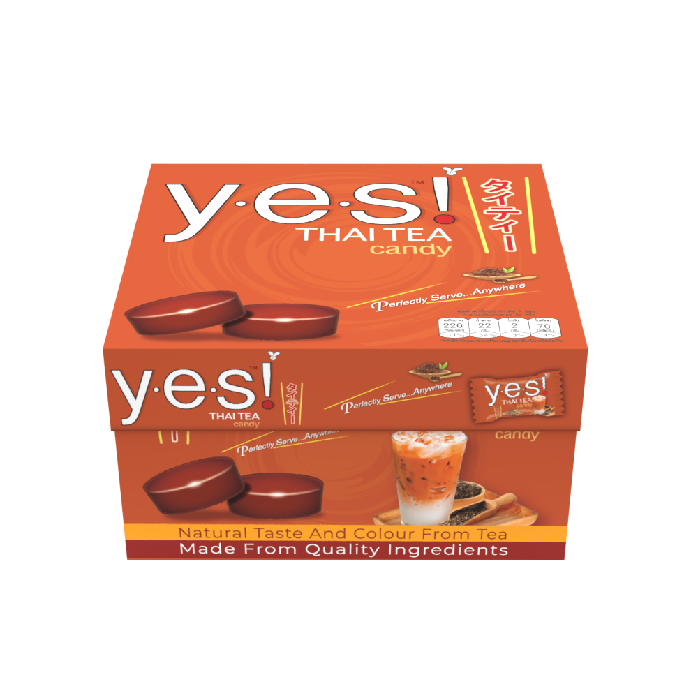 Yes! ลูกอม รสชาไทย Thai Tea 79.2กรัม/กล่อง | Shopee Thailand