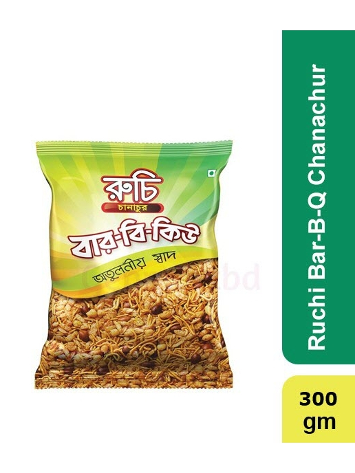 Ruchi Chanachur ขนมกรอบเผ็ด BBQ Flavor 300g Jhuri Bhujia Bangladeshi ...