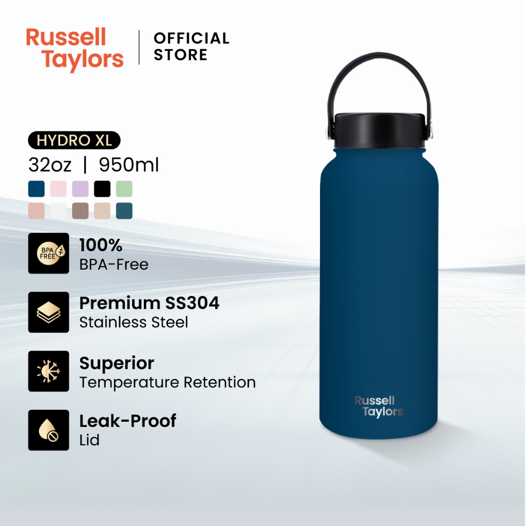 Russell Taylors HYDROXL Water Bottle (950ml/32oz) ขวดน้ำ ปราศจาก BPA มี ...