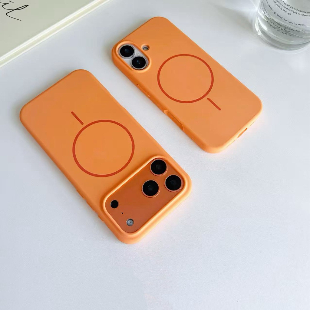 ใหม่ งานกำมะหยี่ เคสซิลิโคนชาร์จไร้สายวงแหวนแม่เหล็ก for iPhone11'12'13'14'15'16'PRO'MAX 7plus 16promax 15Promax 16plus - 4