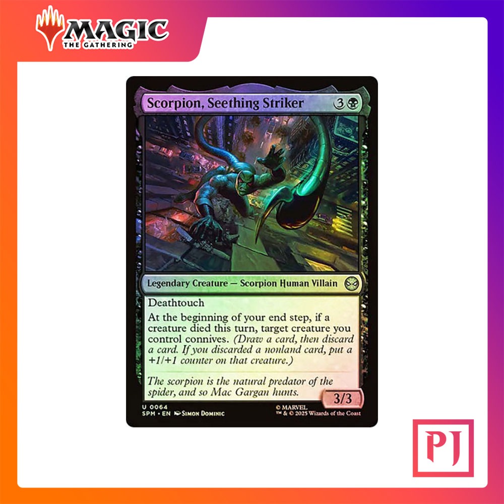 [MTG] Scorpion, Seething Striker [SPM] [BLACK] [UNCOM] [FOIL] [ENG ...